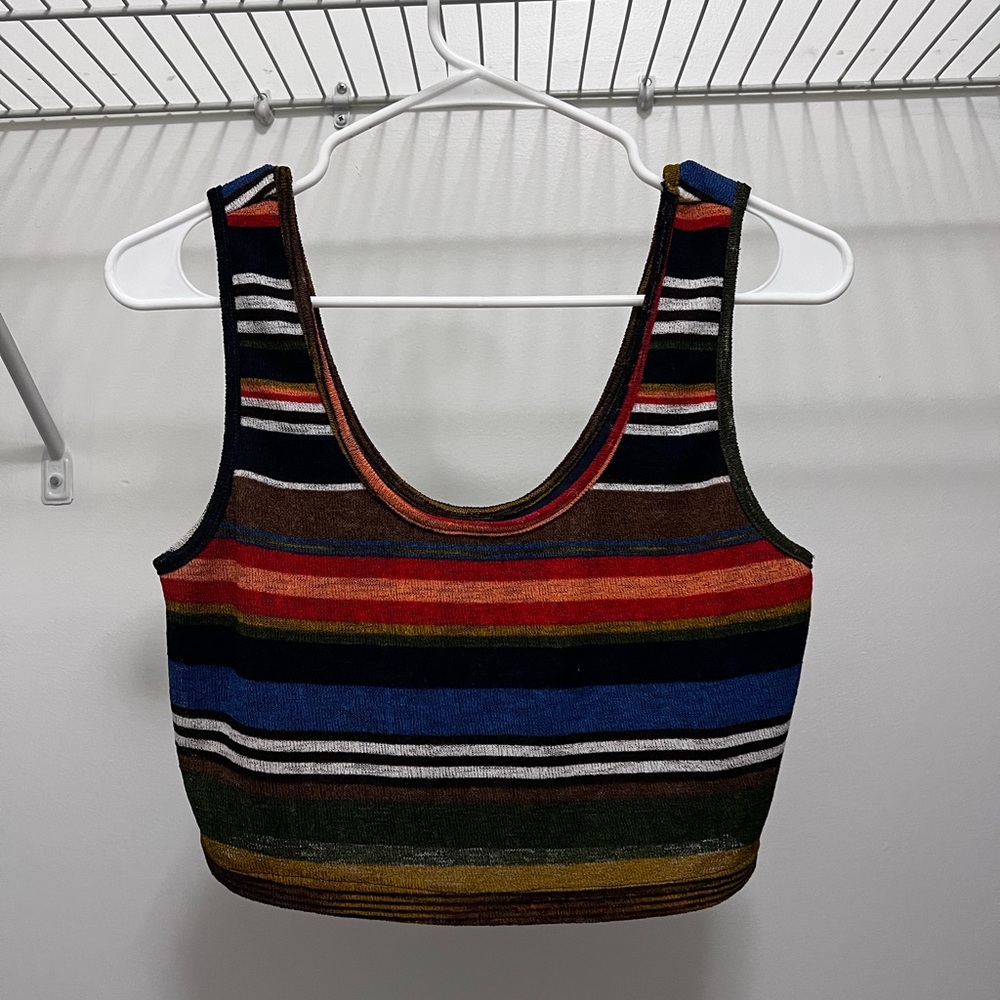 Striped crop top